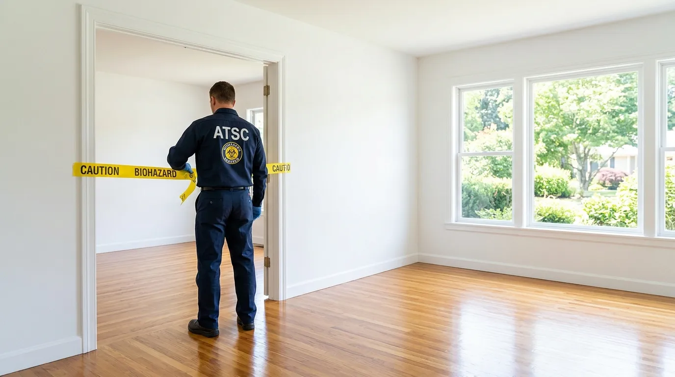 Certified biohazard cleanup crew performing Decomposition Cleanup in Birdsboro